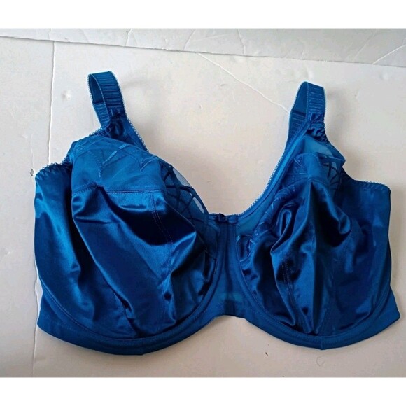 ELOMI Cate Side Support Bra Size 38K Blue Underwired - Picture 5 of 10